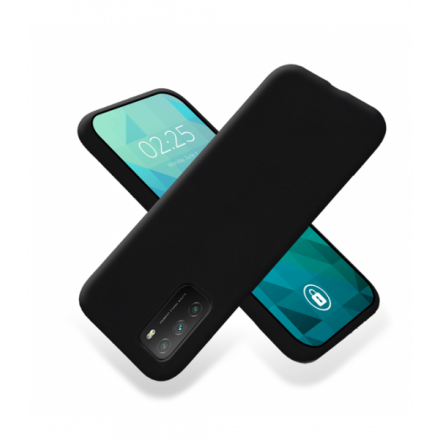 ETUI GUMA SMOOTH NA TELEFON XIAOMI POCO M3 / REDMI 9T / 9 POWER NOTE 9 CZARNY