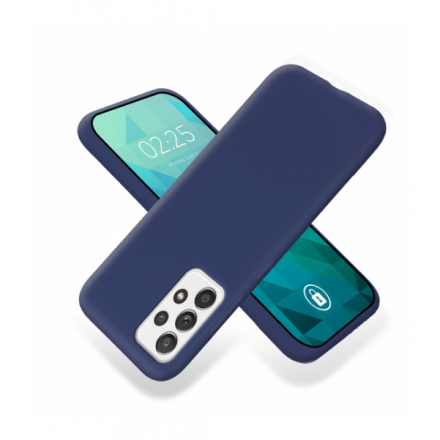 ETUI GUMA SMOOTH NA TELEFON SAMSUNG GALAXY A33 5G GRANATOWY