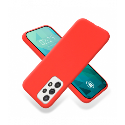 ETUI GUMA SMOOTH NA TELEFON SAMSUNG GALAXY A52 / A52 4G / A52 5G CZERWONY