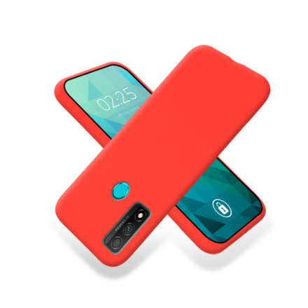 ETUI GUMA SMOOTH NA TELEFON HUAWEI P SMART 2020 CZERWONY