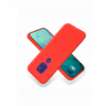 ETUI GUMA SMOOTH NA TELEFON MOTOROLA MOTO G9 / G9 PLAY / E7 PLUS CZERWONY