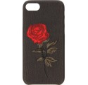 HAFT RÓŻA ETUI NA TELEFON IPHONE 7 4.7'' A1586 /A1688 CZARNY