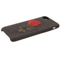 HAFT RÓŻA ETUI NA TELEFON IPHONE 7 4.7'' A1586 /A1688 CZARNY