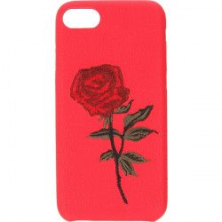 HAFT RÓŻA ETUI NA TELEFON IPHONE 7 4.7'' A1586 /A1688 CZERWONY