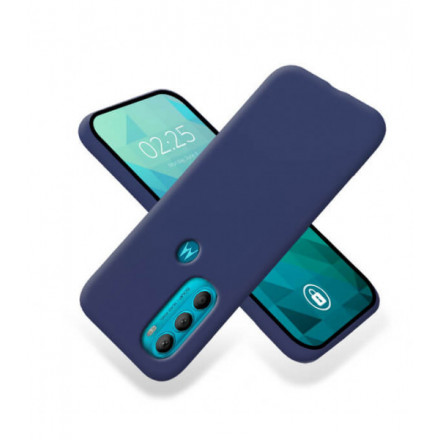 ETUI SMOOTH NA TELEFON MOTOROLA MOTO G71 5G GRANATOWY