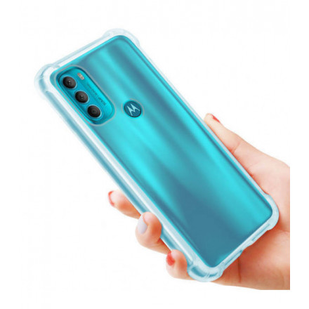 ETUI ANTI-SHOCK NA TELEFON MOTOROLA MOTO G71 5G TRANSPARENTNY