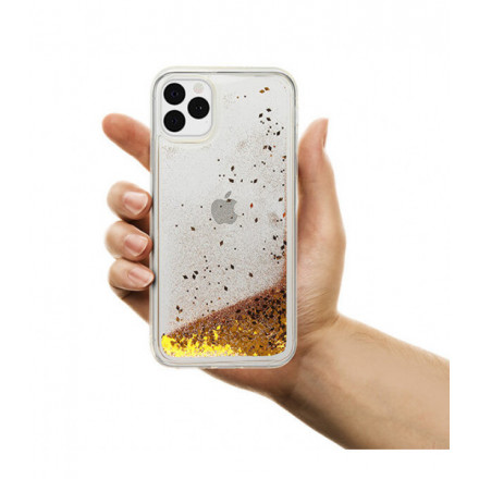 ETUI LIQUID SPARKLE NA TELEFON APPLE IPHONE 11 PRO ZŁOTY