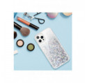 ETUI LIQUID SPARKLE NA TELEFON APPLE IPHONE 12 PRO MAX SREBRNY