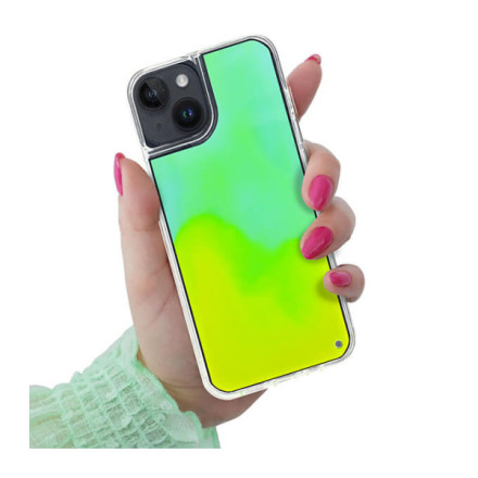 ETUI LIQUID NEON NA TELEFON APPLE IPHONE 14 ZIELONY