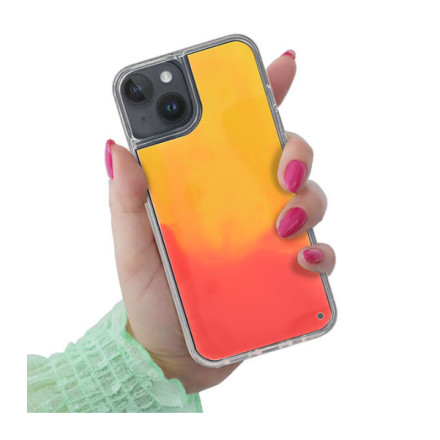 ETUI LIQUID NEON NA TELEFON APPLE IPHONE 14 POMARAŃCZOWY