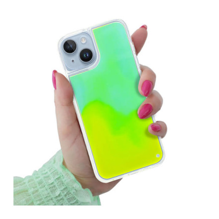 ETUI LIQUID NEON NA TELEFON APPLE IPHONE 14 PLUS ZIELONY