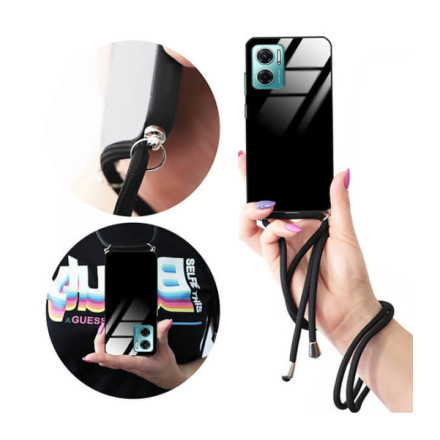 ETUI CROSS GLAM NA TELEFON XIAOMI REDMI 10 5G / NOTE 11E BLACK