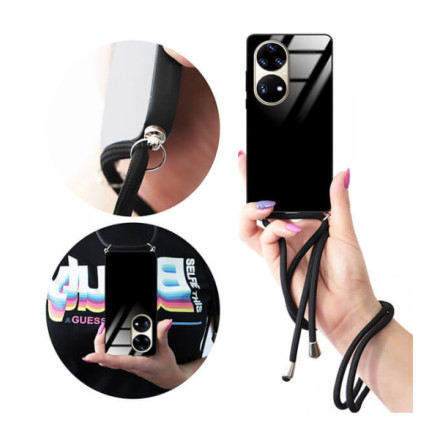 ETUI CROSS GLAM NA TELEFON HUAWEI P50 PRO BLACK