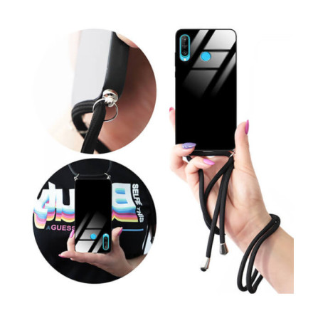 ETUI CROSS GLAM NA TELEFON HUAWEI P30 LITE BLACK