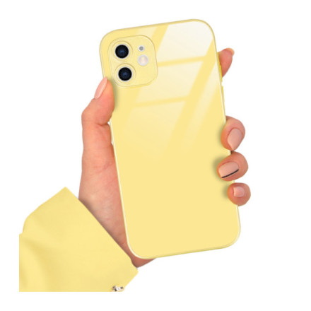 ETUI YELLOW CASE GLASS APPLE IPHONE 12 ST_COL105