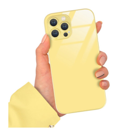 ETUI YELLOW CASE GLASS APPLE IPHONE 13 PRO MAX ST_COL105