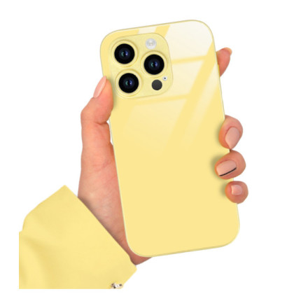 ETUI YELLOW CASE GLASS APPLE IPHONE 14 PRO ST_COL105