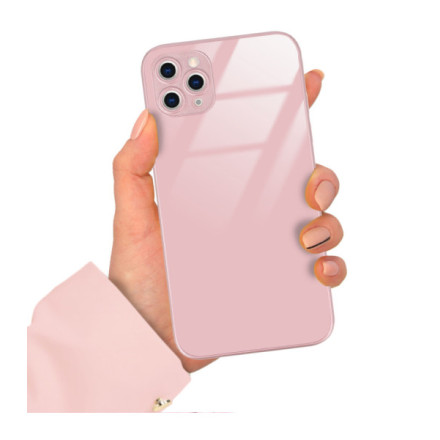 ETUI PINK CASE GLASS APPLE IPHONE 11 PRO MAX ST_COL103