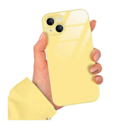 ETUI YELLOW CASE GLASS APPLE IPHONE 14 ST_COL105