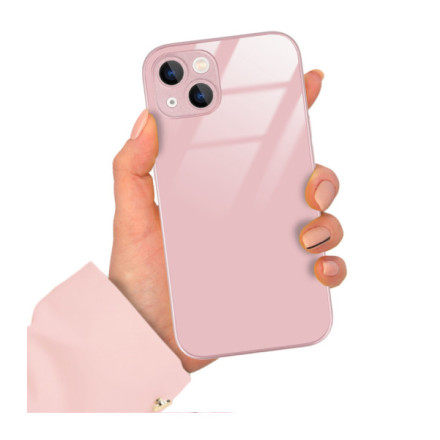 ETUI PINK CASE GLASS APPLE IPHONE 13 ST_COL103