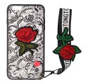 ETUI HAFT KORONKA IPHONE 6 / 6s PLUS CZARNY