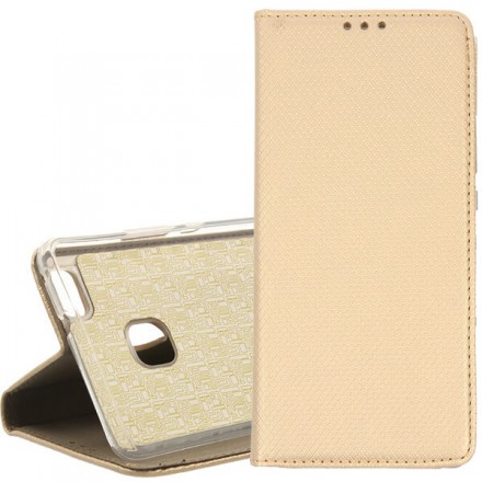 BOOK MAGNET ETUI NA TELEFON HUAWEI P8 LITE ALE-L21 ZŁOTY