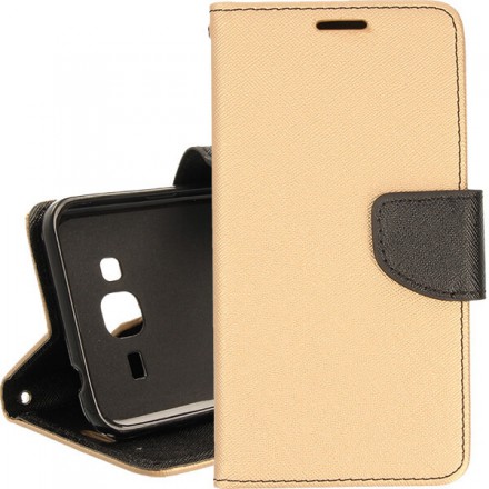 BOOK FANCY SAMSUNG GALAXY J3 2016 ZŁOTY