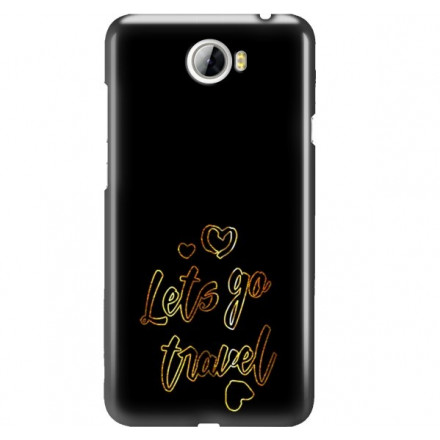 ETUI NEON GOLD HUAWEI Y5 II/Y6 COMPACT MIENIĄCE SIĘ ZLC137