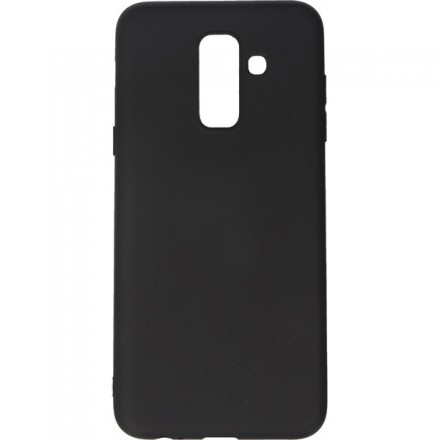 ETUI GUMA SMOOTH SAMSUNG A6 PLUS 2018 CZARNY
