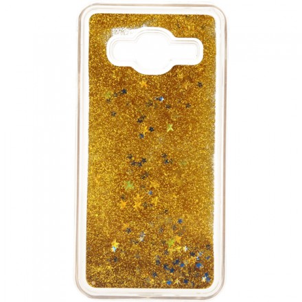 ETUI GUMA LIQUID SAMSUNG GALAXY J3 2016 J320 ZŁOTY