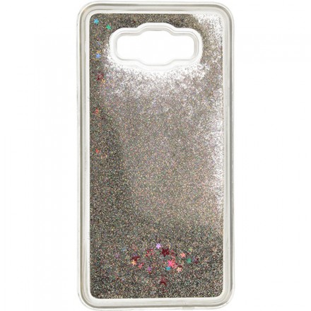 ETUI GUMA LIQUID SAMSUNG GALAXY J7 2016 J710F SREBRNY