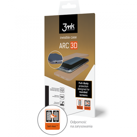 FOLIA 3mk INVISIBLE ARC 3D SAMSUNG S6 EDGE G925
