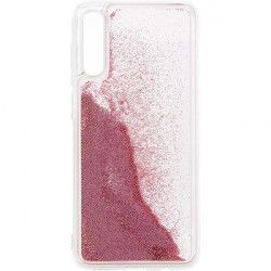 ETUI GUMA LIQUID PEARL NA TELEFON SAMSUNG A70 RÓŻOWY
