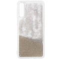 ETUI GUMA LIQUID PEARL NA TELEFON SAMSUNG A50 SREBRNY