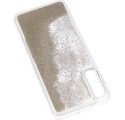 ETUI GUMA LIQUID PEARL NA TELEFON SAMSUNG A50 SREBRNY