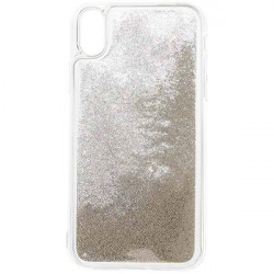ETUI GUMA LIQUID PEARL NA TELEFON IPHONE XR 6.1''' SREBRNY