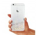 ETUI LIQUID SPARKLE NA TELEFON IPHONE 6 PLUS SREBRNY