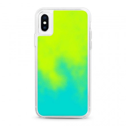 ETUI LIQUID NEON NA TELEFON IPHONE X/XS ZIELONY