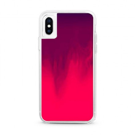 ETUI LIQUID NEON NA TELEFON IPHONE XS MAX RÓŻOWY