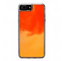 ETUI LIQUID NEON NA TELEFON IPHONE 7 PLUS / 8 PLUS POMARAŃCZOWY