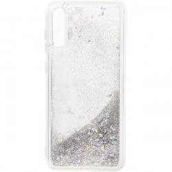 ETUI LIQUID SPARKLE NA TELEFON SAMSUNG GALAXY A70 SREBRNY