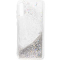 ETUI LIQUID SPARKLE NA TELEFON SAMSUNG GALAXY A70 SREBRNY