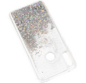 ETUI LIQUID SPARKLE NA TELEFON HUAWEI Y7 2019 SREBRNY