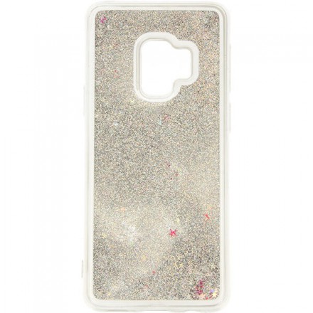 ETUI GUMA LIQUID SAMSUNG GALAXY S9 G960 SREBRNY