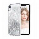 ETUI LIQUID SPARKLE NA TELEFON IPHONE 11 PRO MAX SREBRNY