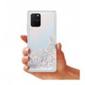 ETUI LIQUID SPARKLE NA TELEFON SAMSUNG GALAXY A81 / NOTE 10 LITE SREBRNY