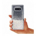 ETUI LIQUID SPARKLE NA TELEFON SAMSUNG GALAXY S10 LITE SREBRNY