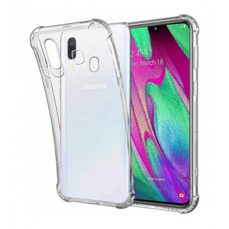 ETUI ANTI-SHOCK NA TELEFON SAMSUNG GALAXY A40 TRANSPARENTNY