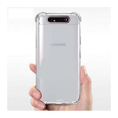 ETUI ANTI-SHOCK NA TELEFON SAMSUNG GALAXY A80 TRANSPARENTNY