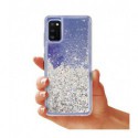 ETUI LIQUID SPARKLE NA TELEFON SAMSUNG GALAXY A41 SREBRNY